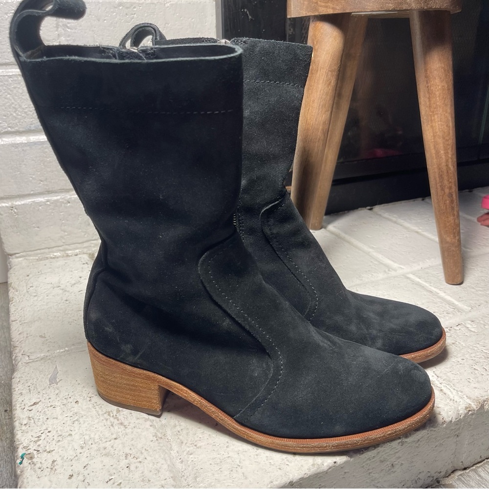 KORK EASE mid calf suede boots size 8 M